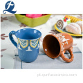 Chávena de café de cerâmica para beber com impressão personalizada e quente